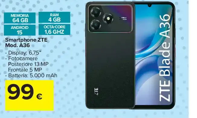Smartphone ZTE Blade A36