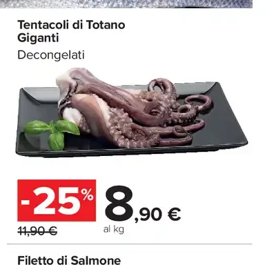 Tentacoli di totano giganti
