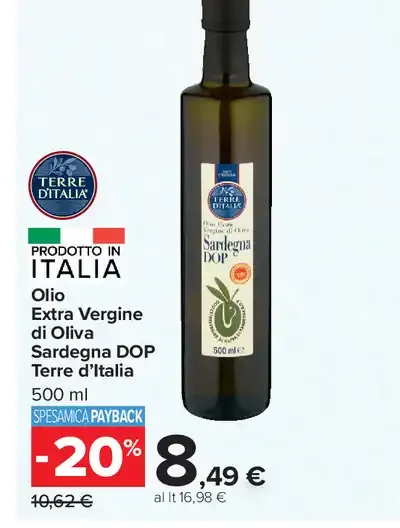 Olio extravergine di oliva Sardegna DOP