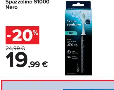 Spazzolino S1000 Nero
