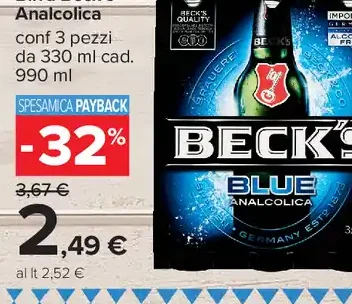 Birra Beck's Analcolica