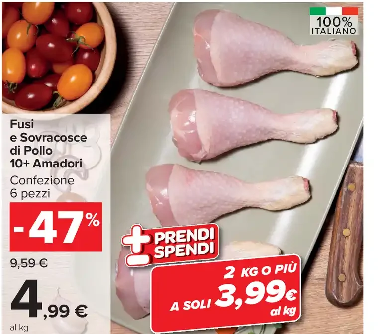 Fusi e sovracosce di pollo