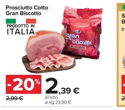 Prosciutto cotto Gran Biscotto