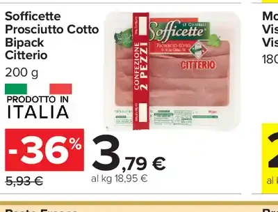Sofficette prosciutto cotto Bipack Citterio