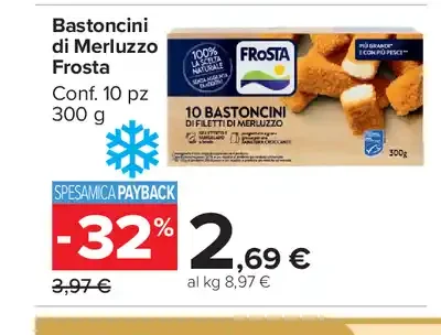 Bastoncini di merluzzo Frosta