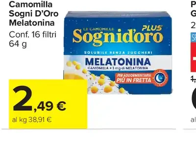 Camomilla Sogni d'Oro Melatonina