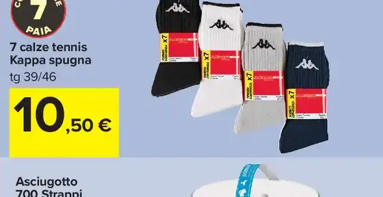 Calze tennis Kappa spugna