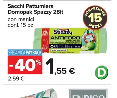 Sacchi pattumiera Spazzy Antierro