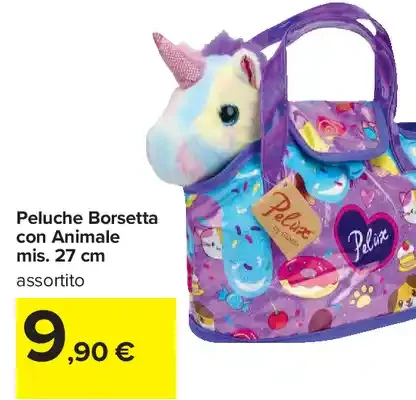 Peluche Borsetta con Animale