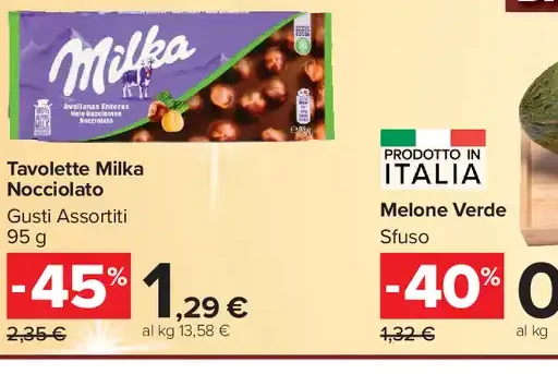 Tavolette Milka Nocciolato