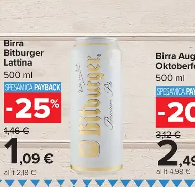 Birra Bitburger Lattina