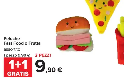 Peluche Fast Food o Frutta