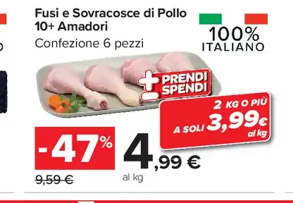 Fusi e sovracosce di pollo