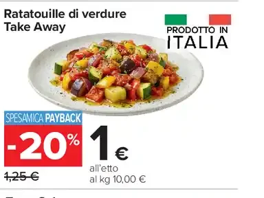 Ratatouille di verdure Take Away