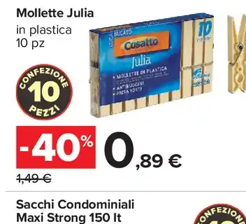Mollette Julia in plastica