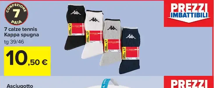 Calze tennis Kappa spugna