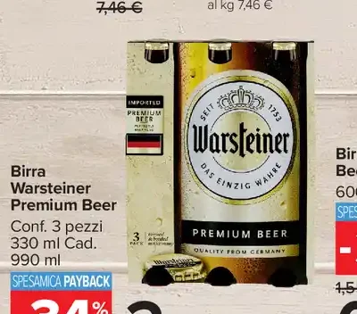 Birra Warsteiner Premium Beer