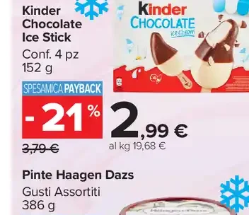 Kinder Chocolate Ice Stick