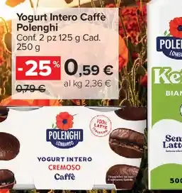 Yogurt intero caffè