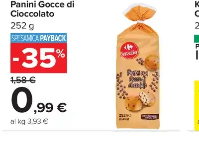 Panini gocce di cioccolato