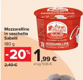 Mozzarelline in vaschetta Sabelli