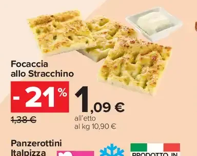 Focaccia allo Stracchino