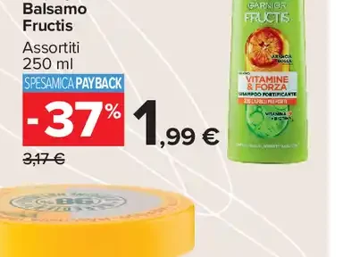 Shampoo o Balsamo Fructis