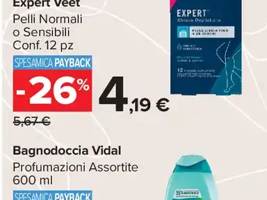 Strisce Depilatorie Gambe e Corpo Expert Veet