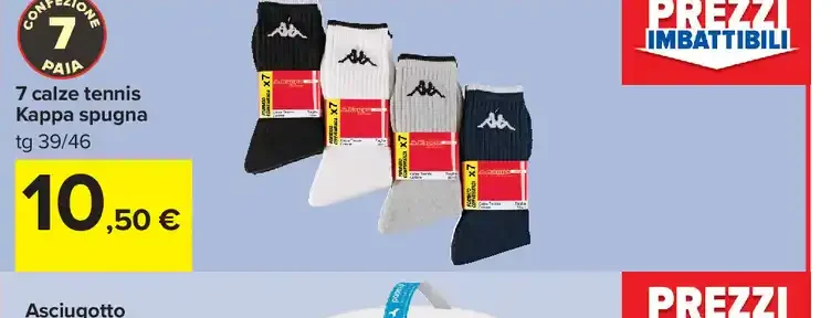 Calze tennis Kappa spugna