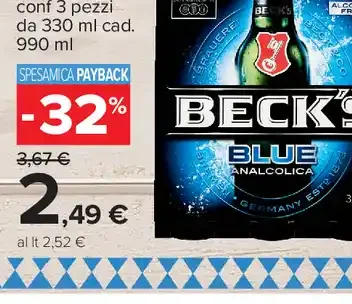 Birra Beck's Analcolica