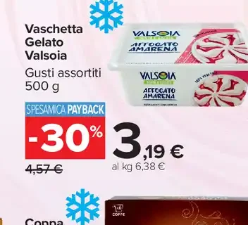 Vaschetta Gelato Valsoia