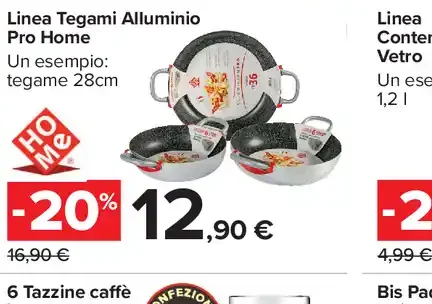 Linea Tegami Alluminio Pro Home