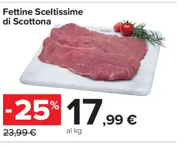 Fettine sceltissime di scottona