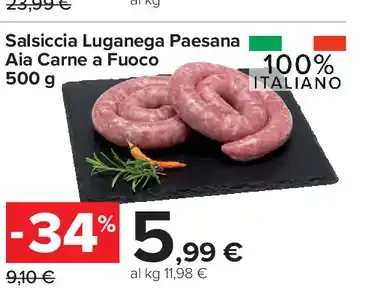 Salsiccia luganega paesana