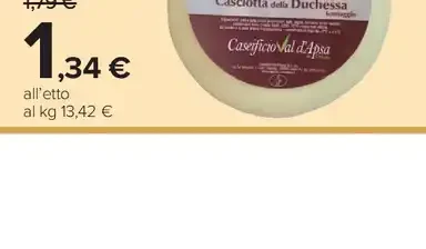 Caciotta della Duchessa Caseificio Val d'Apsa