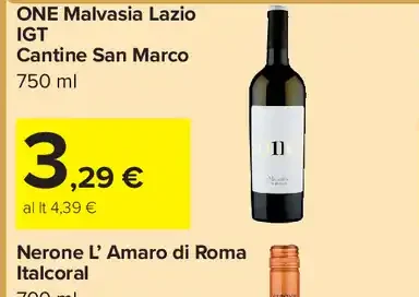 One Malvasia Lazio IGT Cantine San Marco
