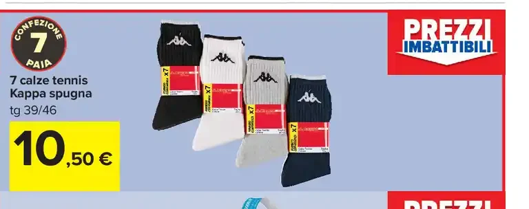 Calze tennis Kappa spugna