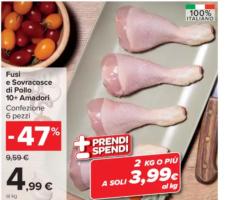Fusi e sovracosce di pollo