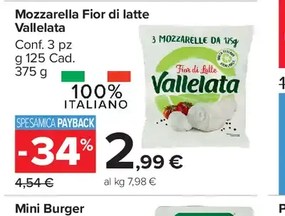 Mozzarella Fior di Latte Vallelata