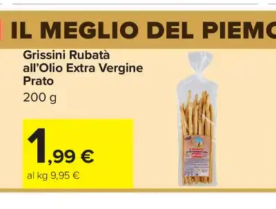 Grissini Rubatà all'olio extra vergine Prato