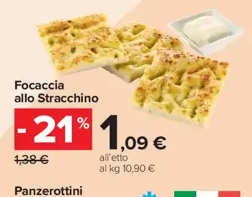 Focaccia allo Stracchino