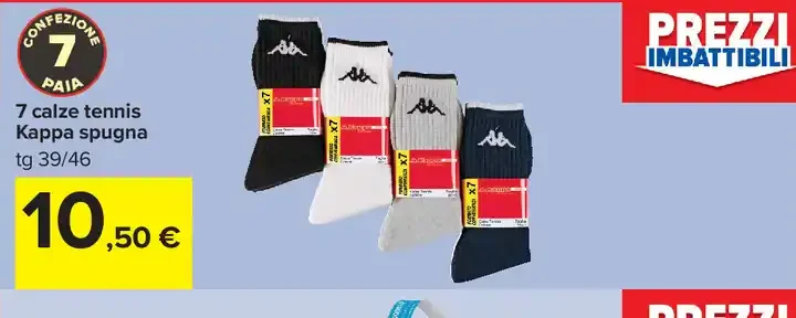 Calze tennis Kappa spugna