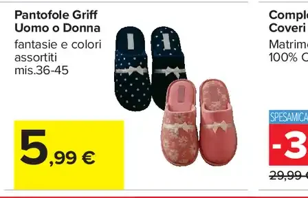 Pantofola Griff Uomo o Donna