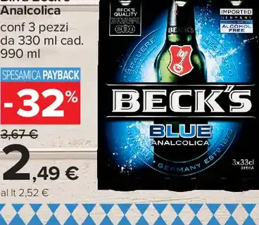 Birra Beck's Analcolica