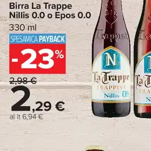 Birra La Trappe Nillis 0.0