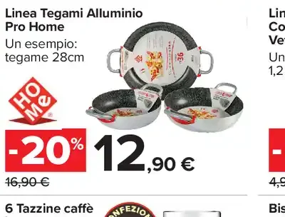 Linea Tegami Alluminio Pro Home