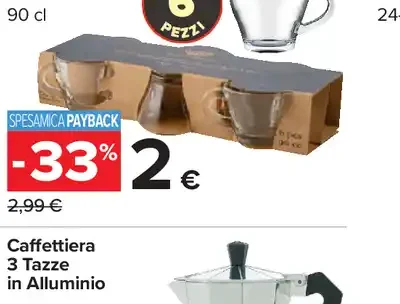 Tazzine caffè in vetro