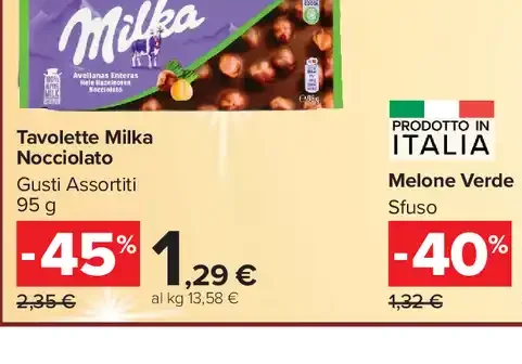 Tavolette Milka Nocciolato