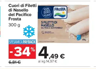 Cuori di filetti di nasello Frosta
