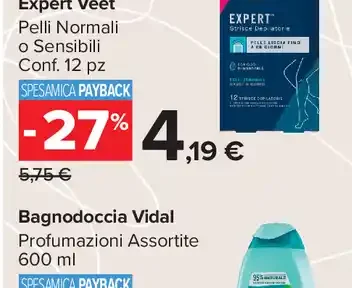 Strisce Depilatorie Gambe e Corpo Expert Veet